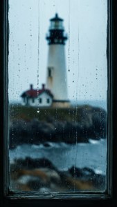 Rainy Window View