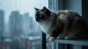 Rainy Window Watcher