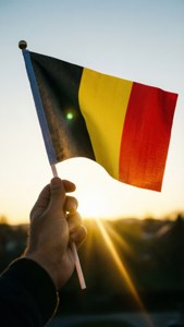 Raising Flag at Dawn