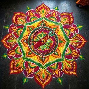 Rangoli Bow Design