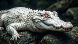 Rare Albino Alligator