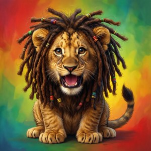 Rasta Lion Cub