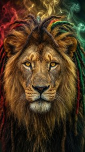 Rasta Lion Gaze
