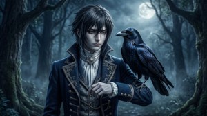 Raven in the Moonlight
