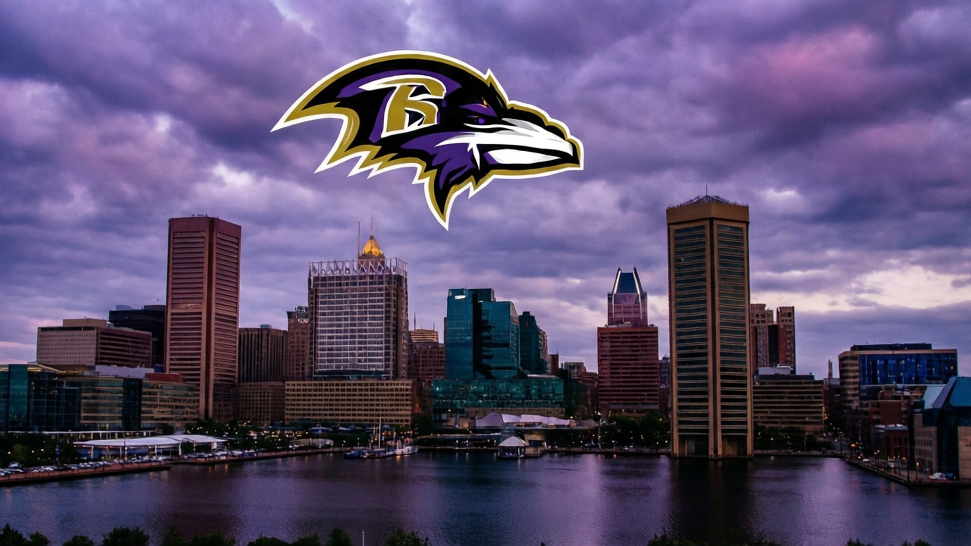 Ravens Over Baltimore by Wallpapers.art Studio