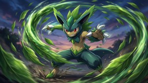 Razor Leaf Attack Bayleef