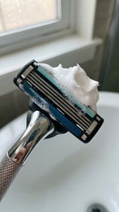 Razor with Shaving Foam