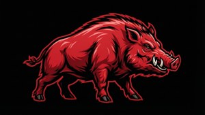 Razorbacks Logo Dark