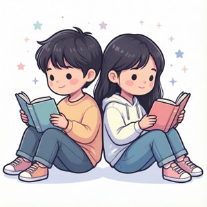 Reading Friends Clipart