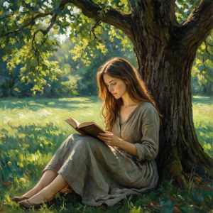 Reading Under the Tree