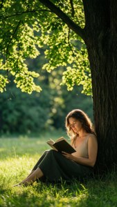 Reading Under the Tree