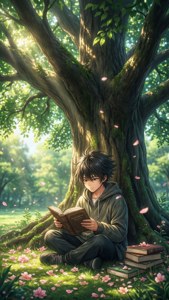 Reading Under the Tree