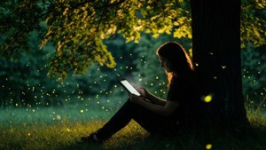 Reading Under Tree