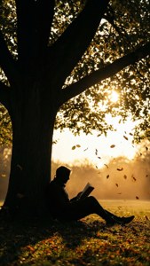 Reading Under Tree