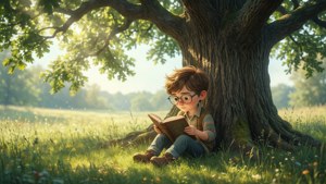 Reading Under Tree