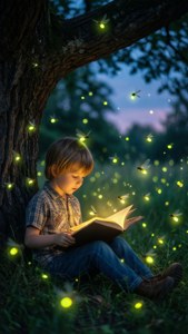 Reading Under Tree Fireflies