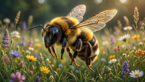 Realistic 3D Bee Emoji
