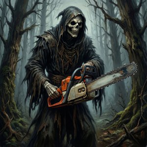 Reaper with Chainsaw
