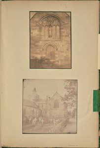 [Rear of a Church with Graveyard]
