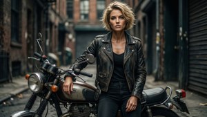 Rebel Motorcyclist