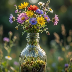 Rebirth from Broken Bottle