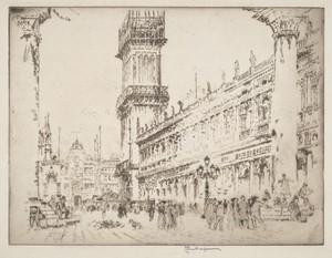 Rebuilding the Campanile, Venice, No.II