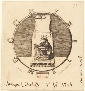 Rébus: "Ci-gît la vendetta surannée" (Rebus: "Here Lies the Ancient Vendetta")