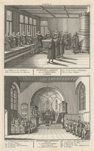 Reception des Candidats dans le St. Ministere, à Zurich; Presentation et Ordination Solemnelle d’un Nouveau Pasteur dans une Eglise de la Campagne de Zurich (Reception of the Candidates and Presentation and Ordination of a New Pastor)