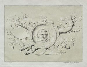 Receuil d'essais lithographiques:  Un trophee