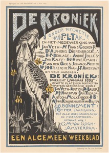 Reclamekaart voor 'De Kroniek'