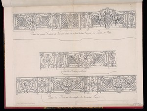 Recueil des ouvrages en serrurerie que Stanislas le Bien-Faisant, roi de Pologne, duc de Lorraine et de Bar, a fait poser sur la Place royale de Nancy, à la gloire de Louis le Bien-Aimé, composé et exécuté par Jean Lamour, son serrurier ordinaire, avec un discours sur l'art de serrurerie