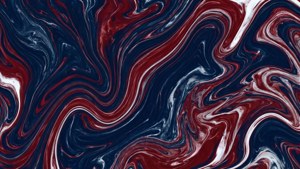 Red and Blue Fluid Art