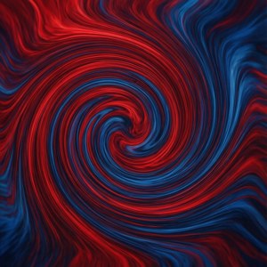Red and Blue Swirl
