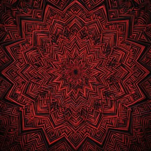 Red Black Mandala