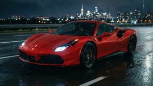 Red Car Night