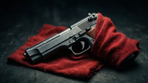 Red Cloth Handgun