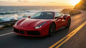 Red Ferrari Sunset Cruise