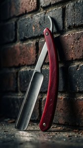 Red Handle on Brick