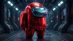 Red Imposter in Corridor
