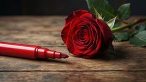 Red Marker Rose