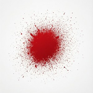 Red Minimalist Splat