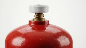 Red Oxygen Cylinder