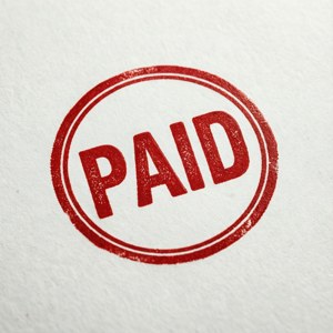 Red Paid Stamp Classic