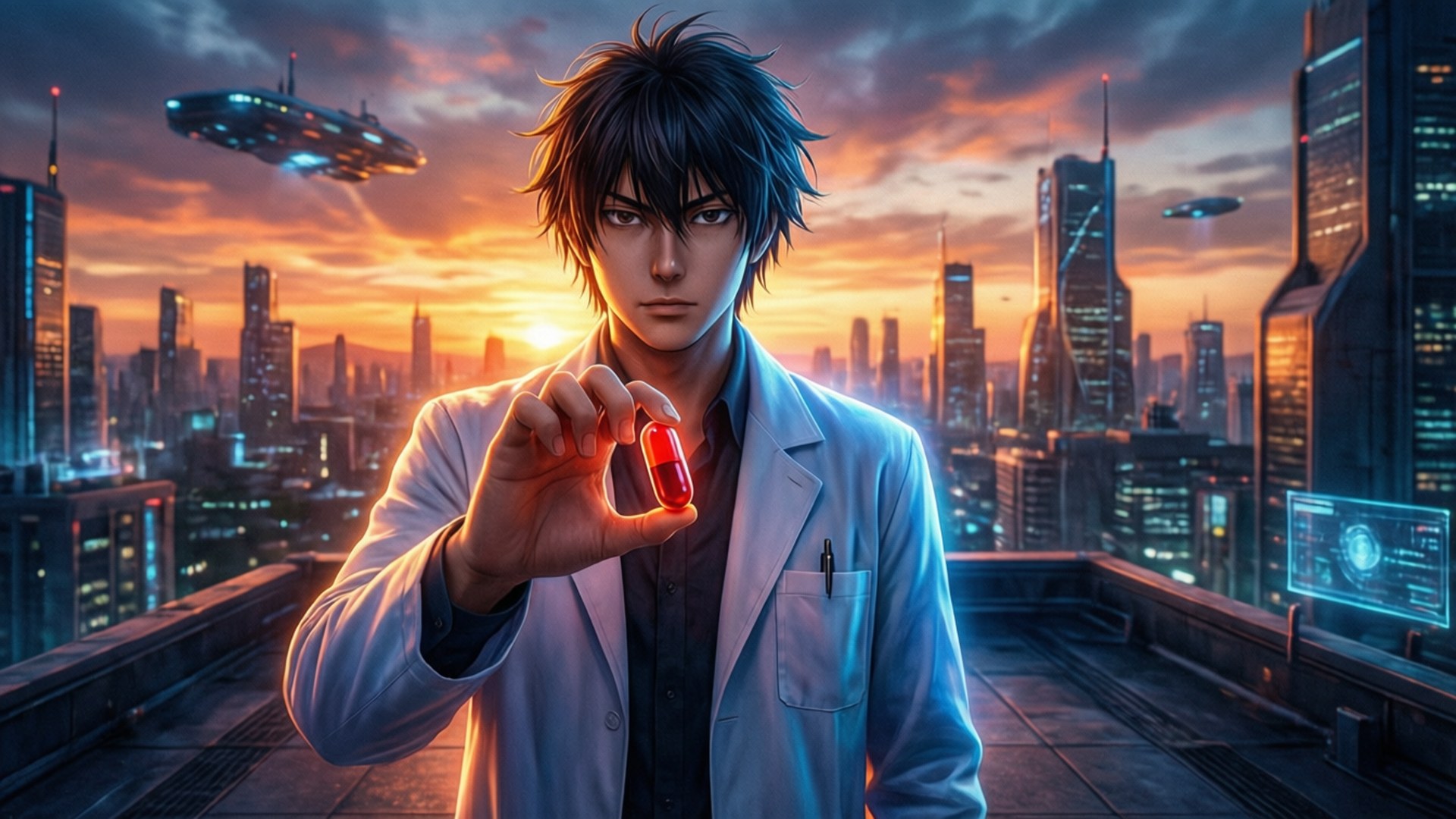 Red Pill Dawn by Wallpapers.art Studio
