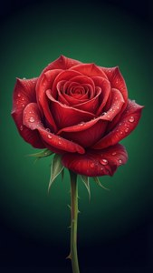 Red Rose Dew Drop