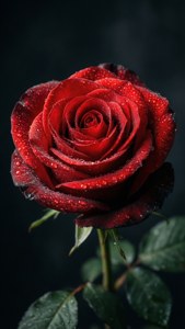 Red Rose Droplets