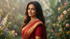 Red Saree Elegance