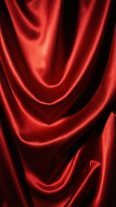 Red Satin Drape