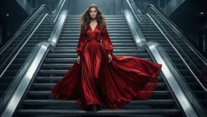 Red Silk Elegance