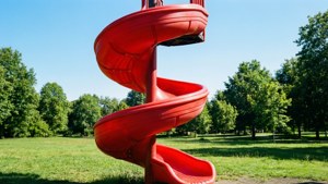 Red Spiral Slide